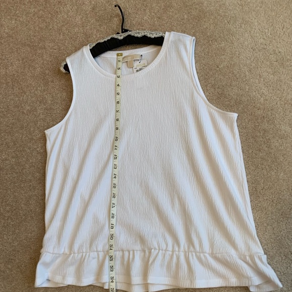 MICHAEL MICHAEL KORS LADIES WHITE BLOUSE LARGE NWT - Picture 11 of 16